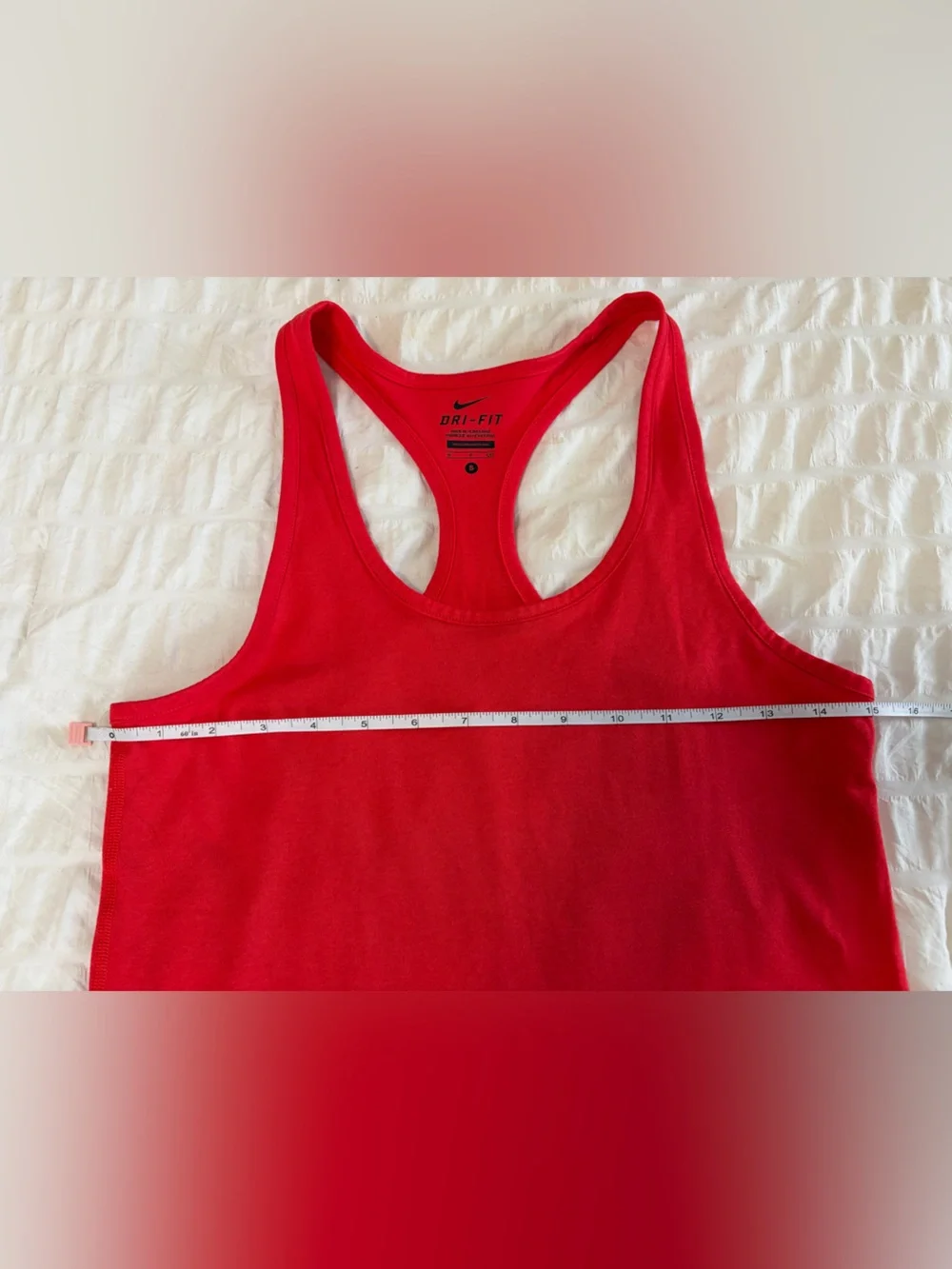 Nike Women's Red Scoop Neck Tank Top